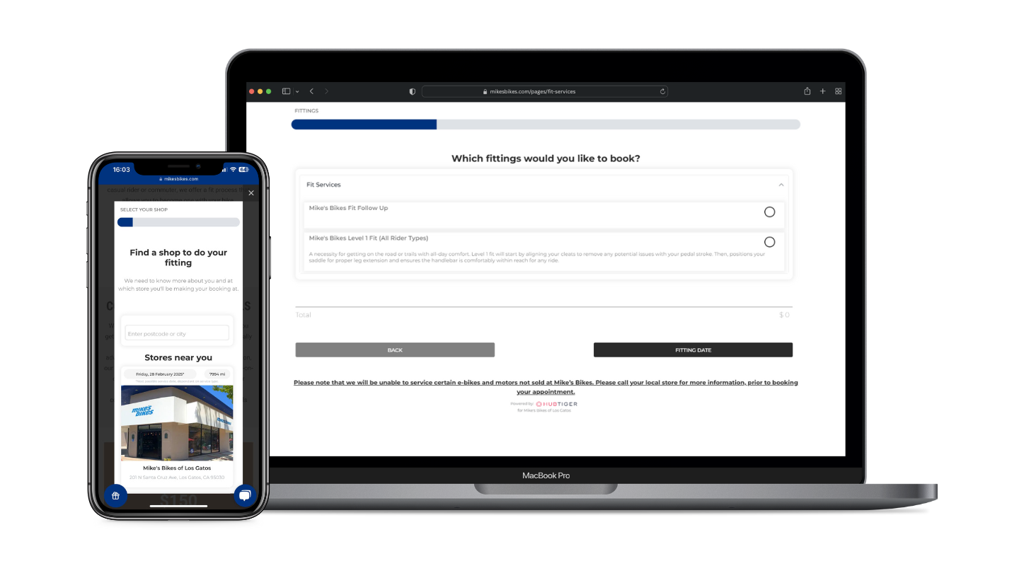 screenshot of Hubtiger Service and Repair Software